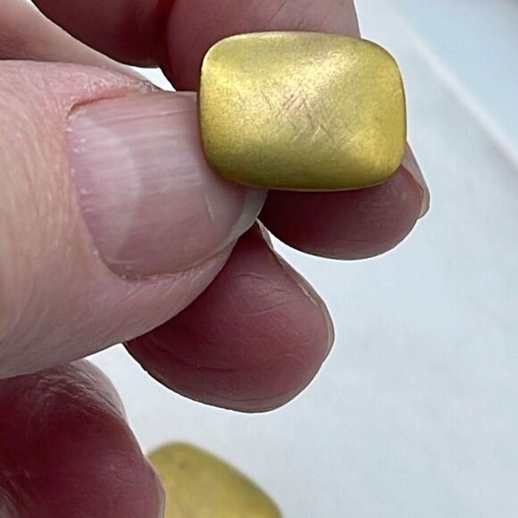 Antique-vintage gold plated cuff links and collar link. - Picture 3 of 7